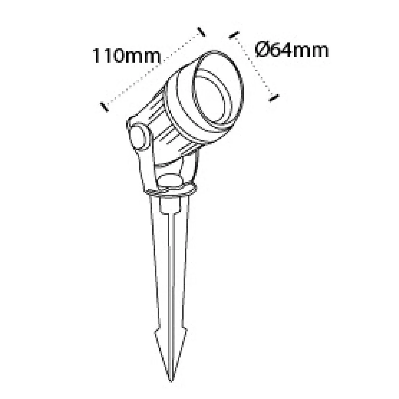 105100-7w-Cap Garden Spike