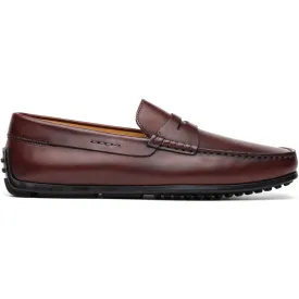 35-100-BRG MONZA Italian Calfskin Driver, Burgundy Size 8