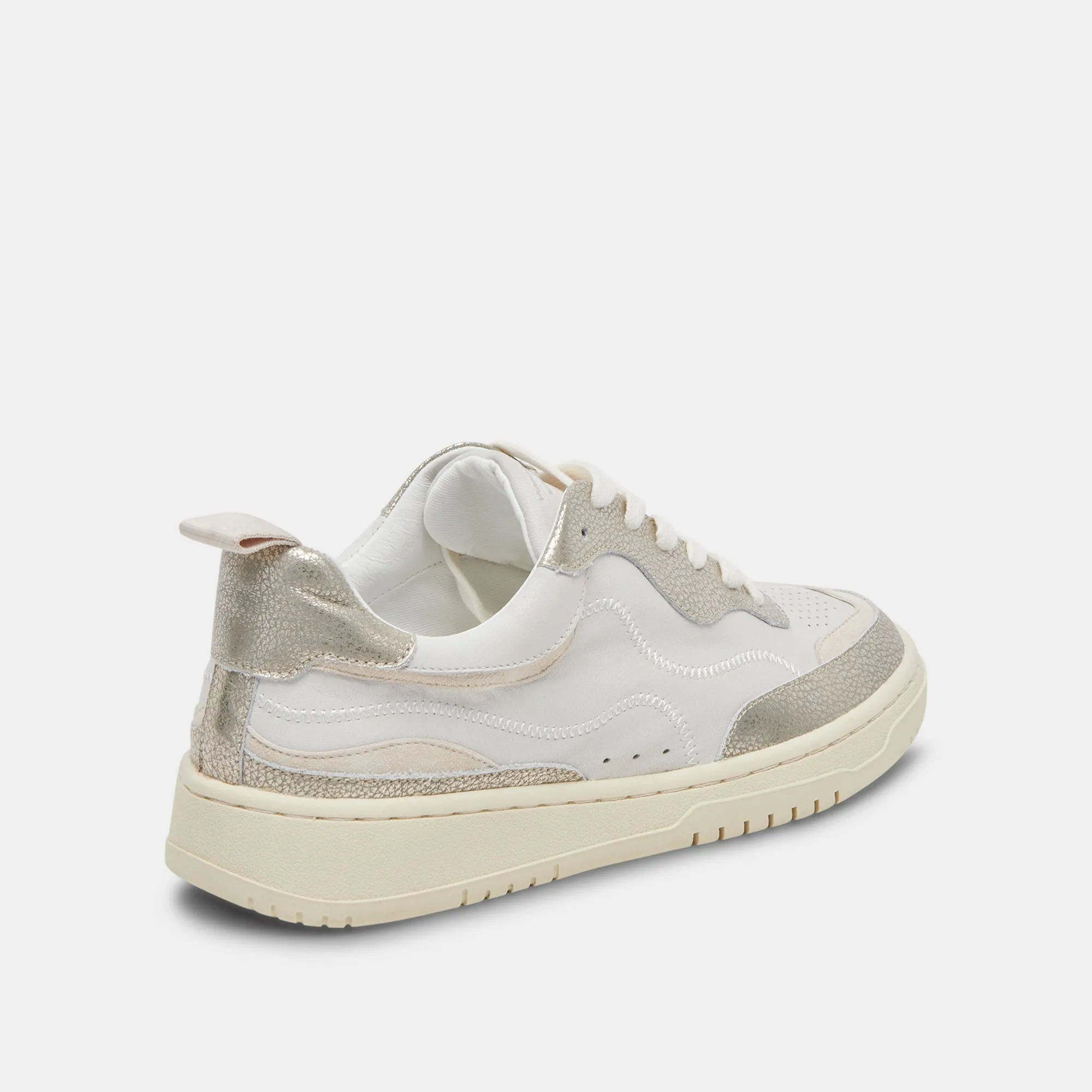 ADELLA SNEAKERS WHITE GOLD LEATHER