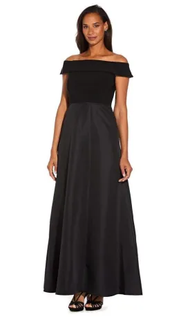 Adrianna Papell AP1E206587 Long Off Shoulder Dress