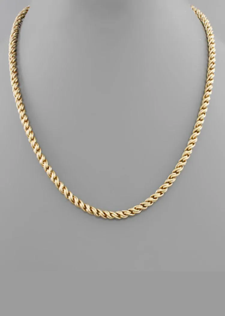 Alexis Gold Chain Link Necklace