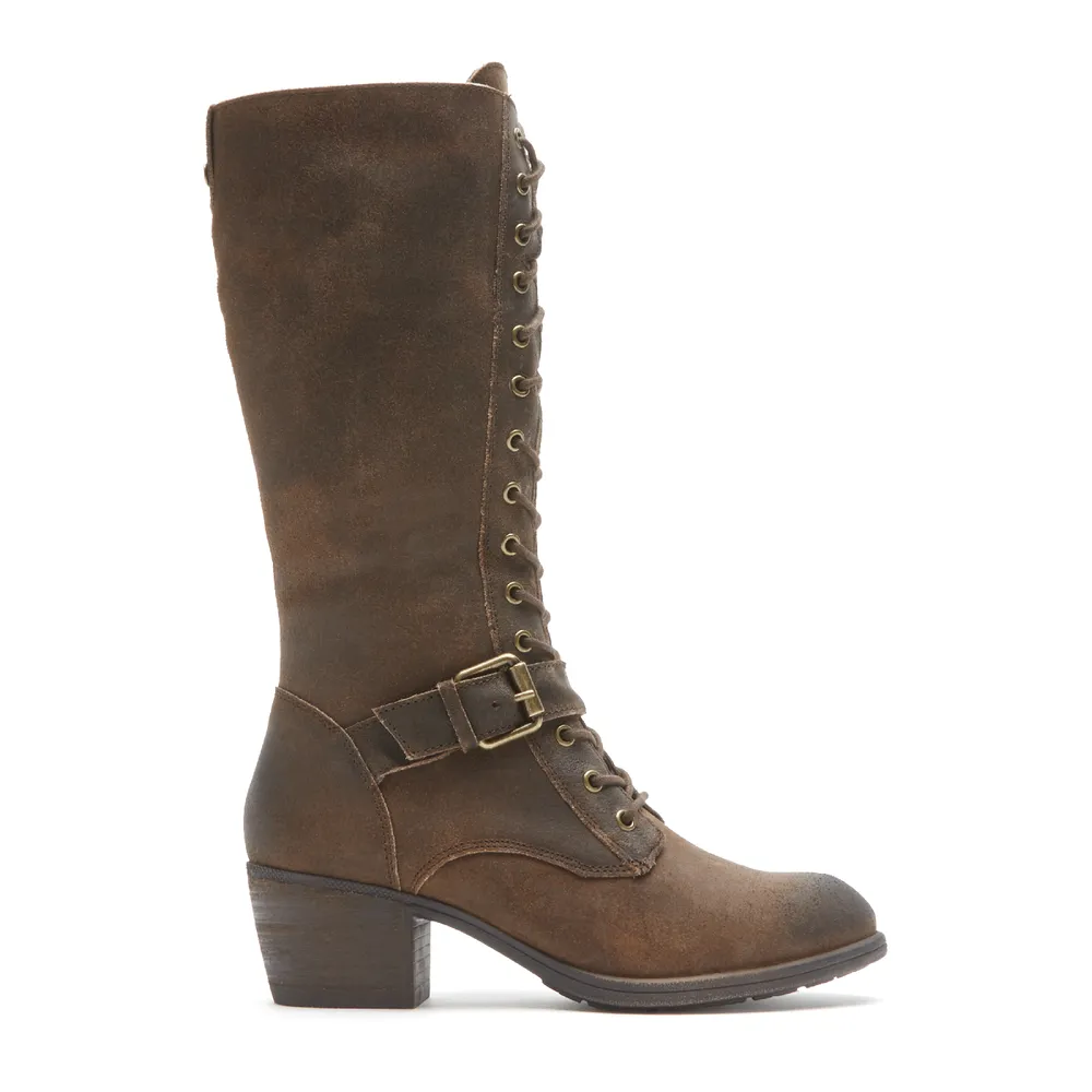 Anisa Tall Lace Up Boot in Tan CLOSEOUTS