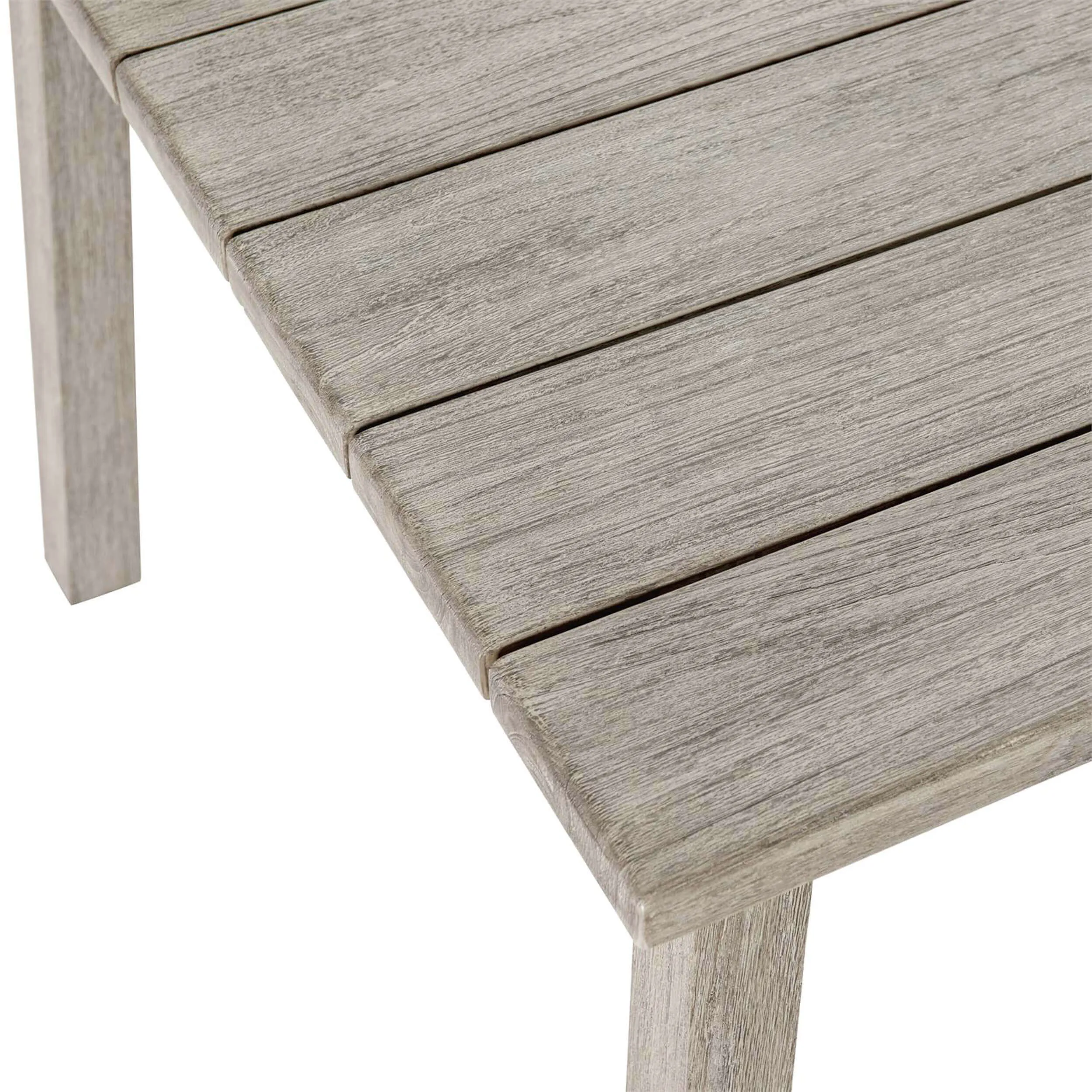 Antibes Outdoor Dining Table, Weathered Teak