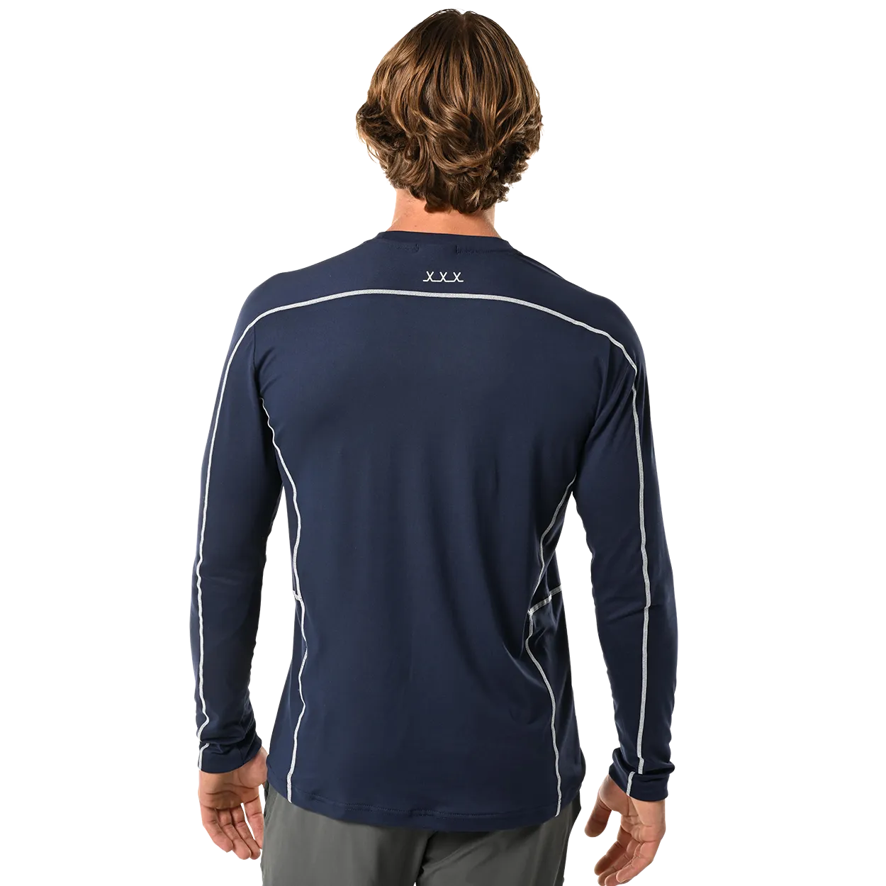 BAUER FLC LONGSLEEVE TRAINING SHIRT NAVY