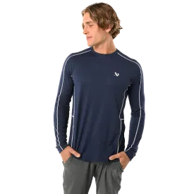 BAUER FLC LONGSLEEVE TRAINING SHIRT NAVY