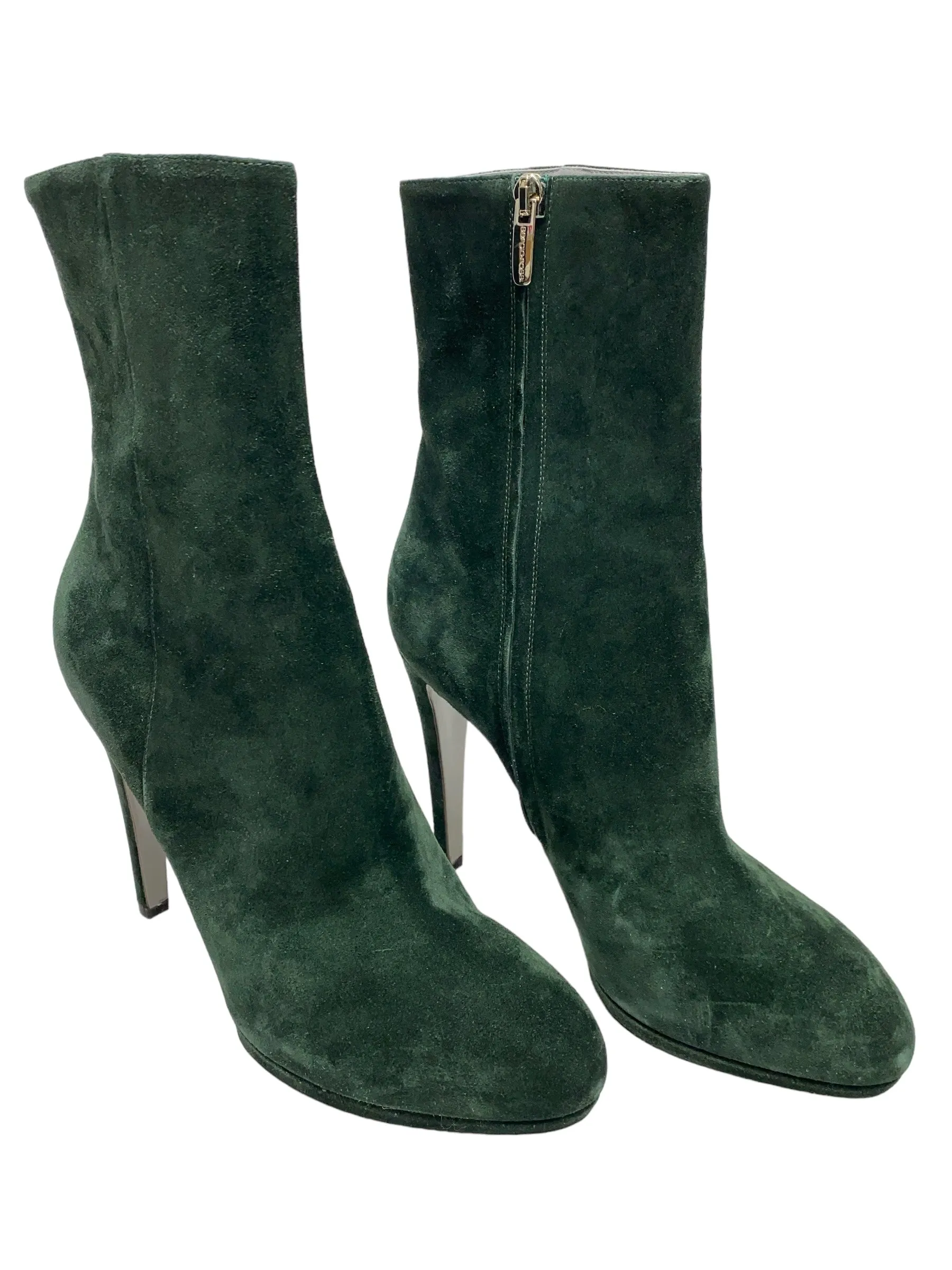 Boots Ankle Heels By Sergio Rossi In Green, Size: 8.5