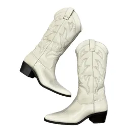 Boots Western By Stradivarius In Cream, Size: 10