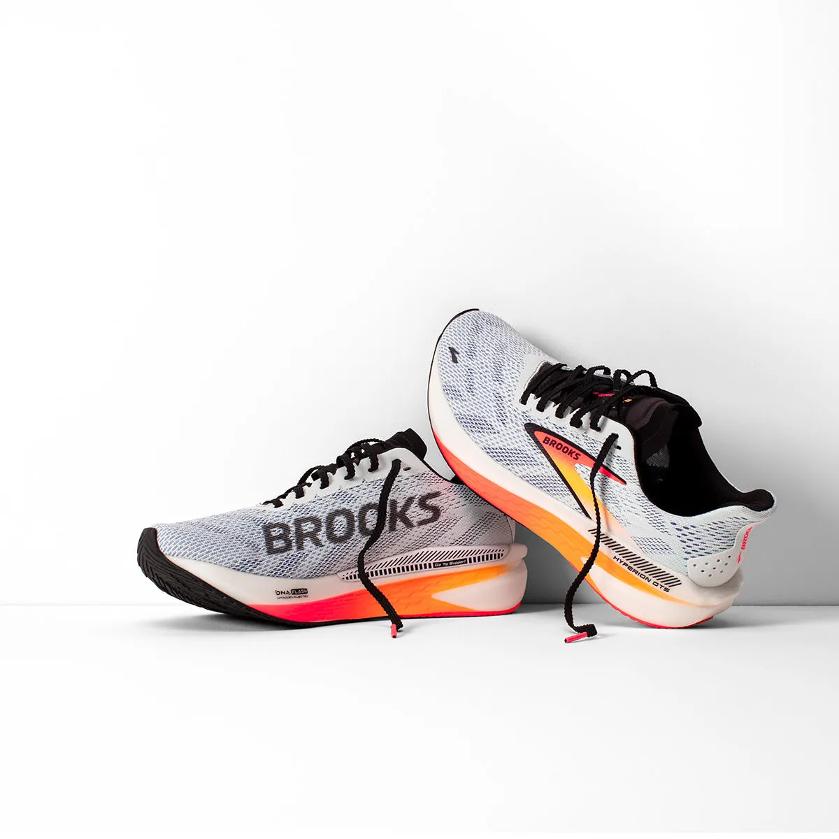 Brooks Hyperion GTS 2 Mens Running Shoes in Illusion/Coral/Black Color