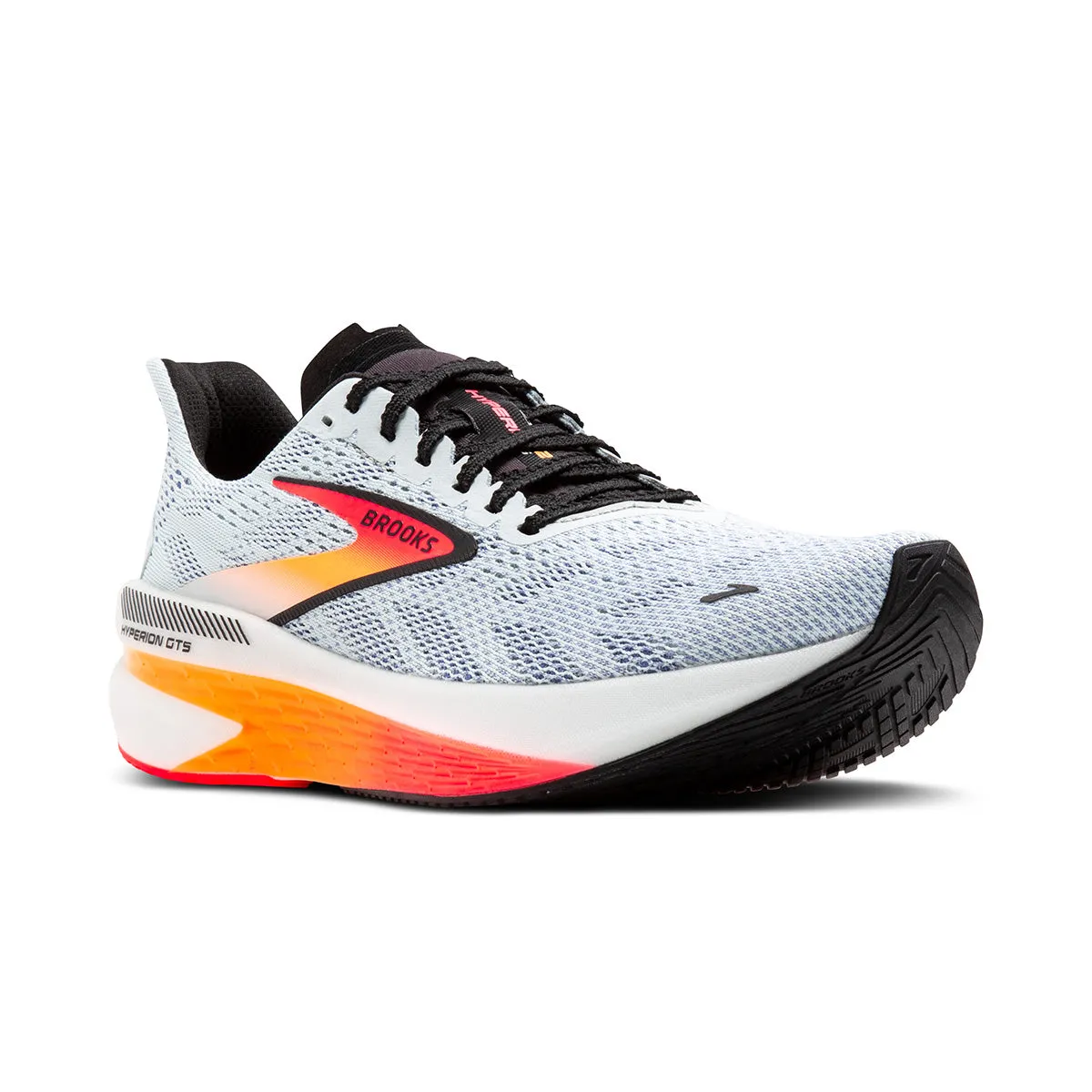 Brooks Hyperion GTS 2 Mens Running Shoes in Illusion/Coral/Black Color