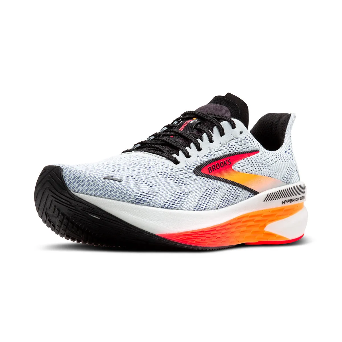 Brooks Hyperion GTS 2 Mens Running Shoes in Illusion/Coral/Black Color