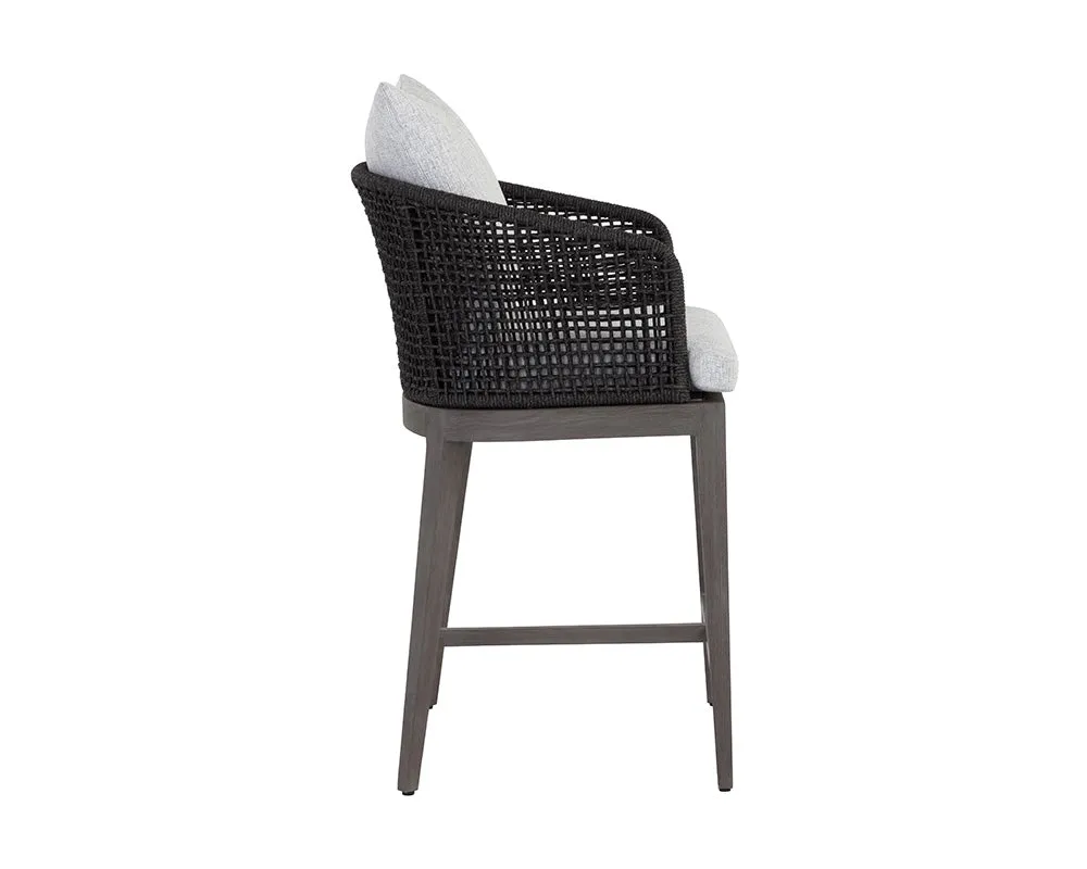 Capri Counter Stool - Smoke Grey