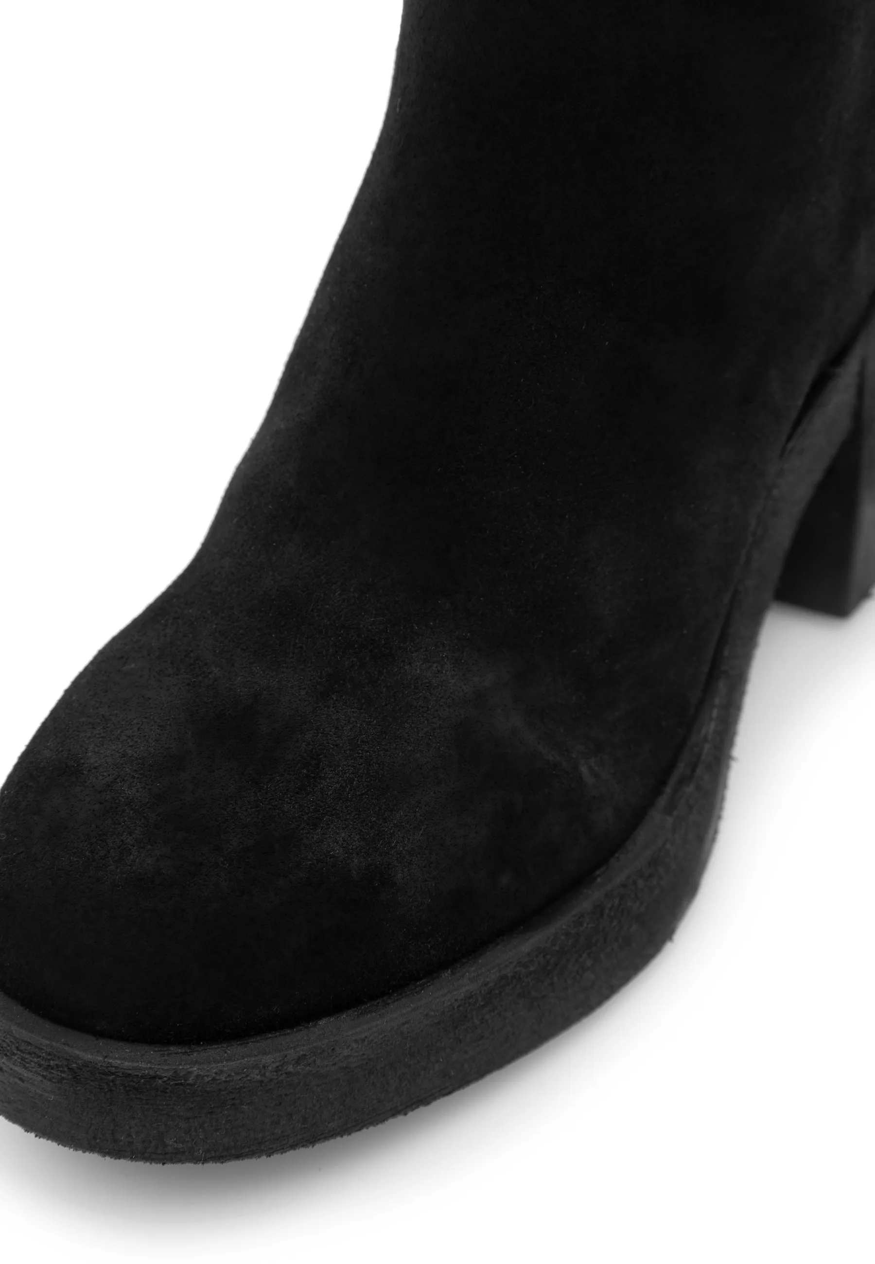 Casemily Black Tall Suede Boots