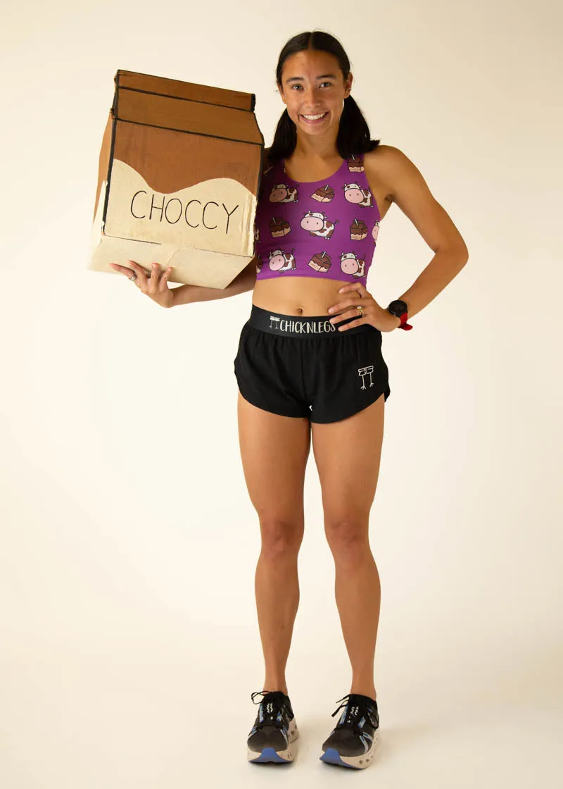 Choccy Cows PWR Crop Top