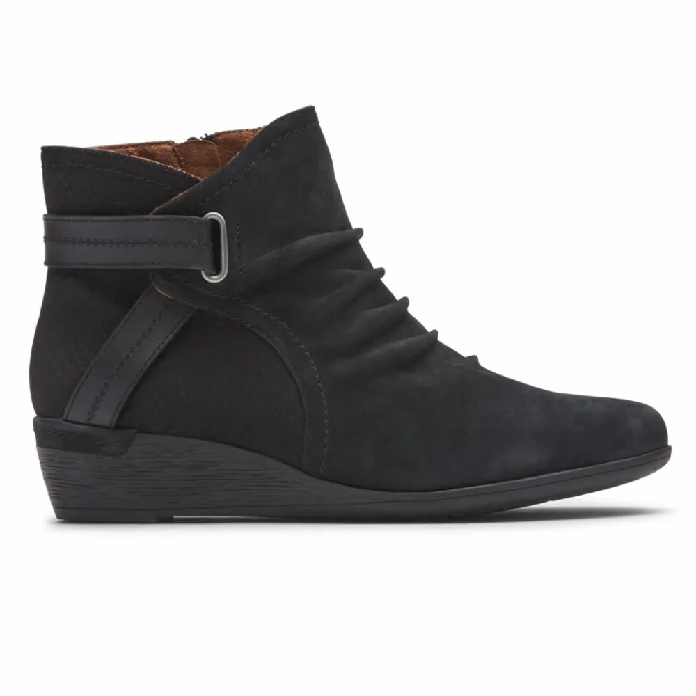 Cobb Hill DEVYN ROUCHED BLACK NUBUCK