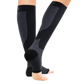 Compression Foot & Calf Sleeve in Black