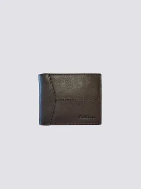 Cooke Bill Fold Leather Wallet - Brown