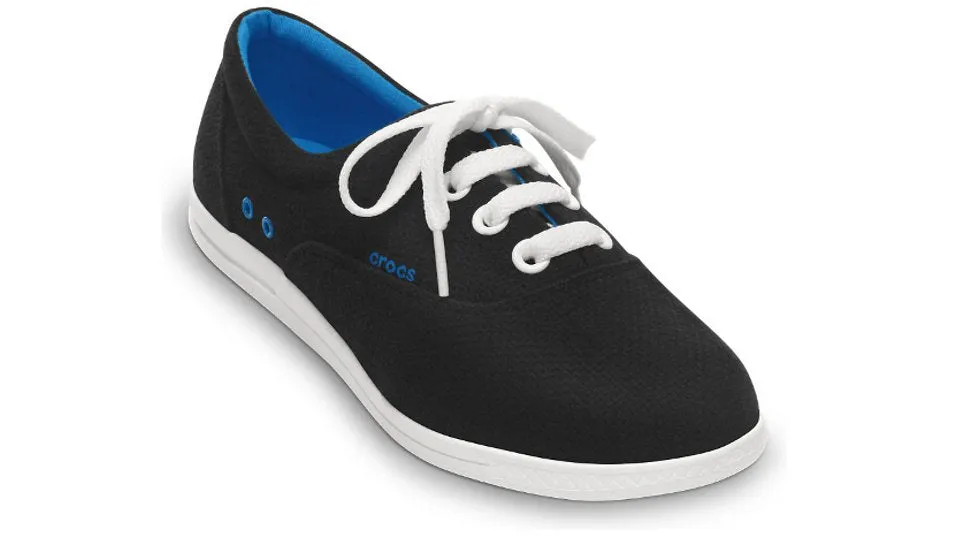 Crocs LoPro Long Vamp Plim Sneaker Black White