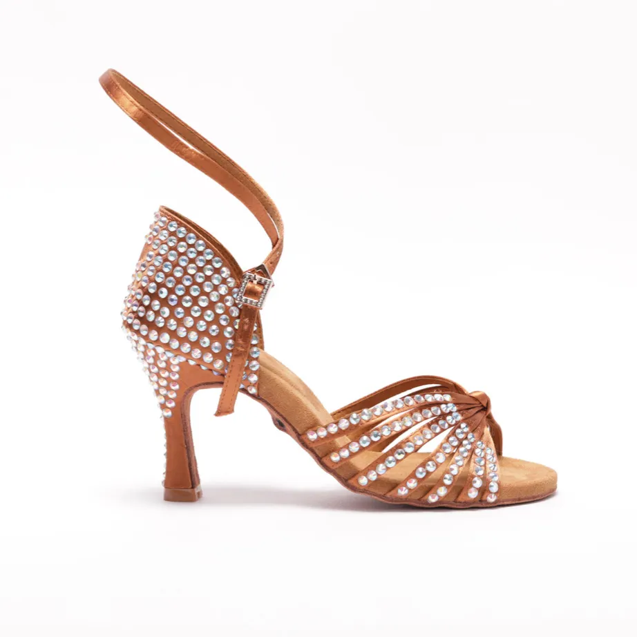 Dance Fever Knotted Rhinestone Sandal S125TC