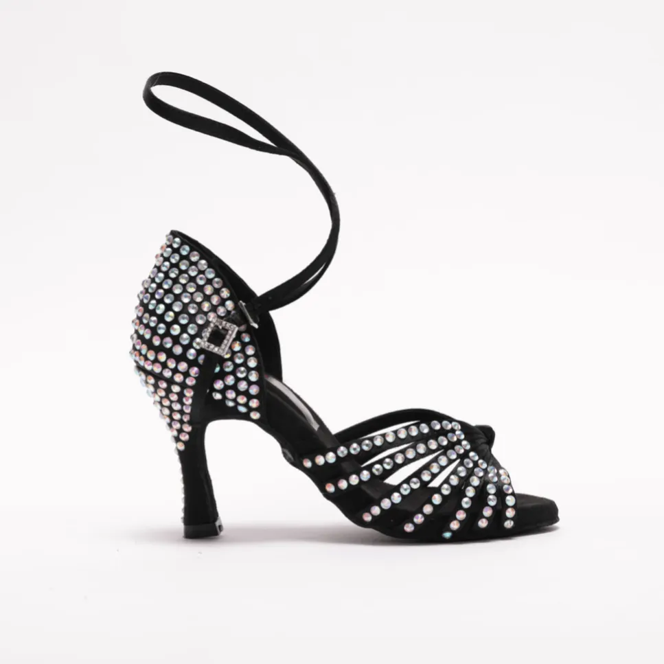 Dance Fever Knotted Rhinestone Sandal S125TC