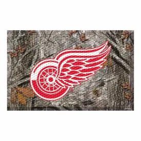 Detroit Red Wings Rubber Scraper Door Mat Camo