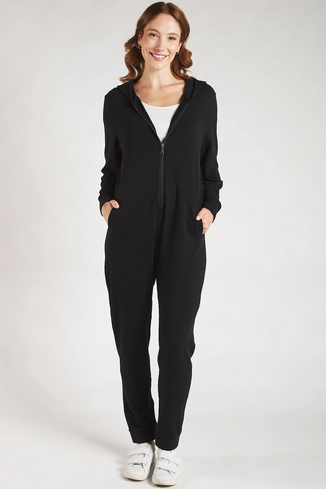 Devyn Bamboo Lounge Jumpsuit - Black