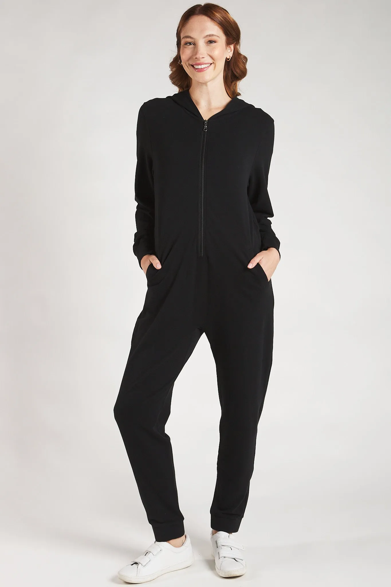 Devyn Bamboo Lounge Jumpsuit - Black