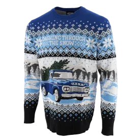 Ford Logo Dashing Through the Snow Holiday Sweater