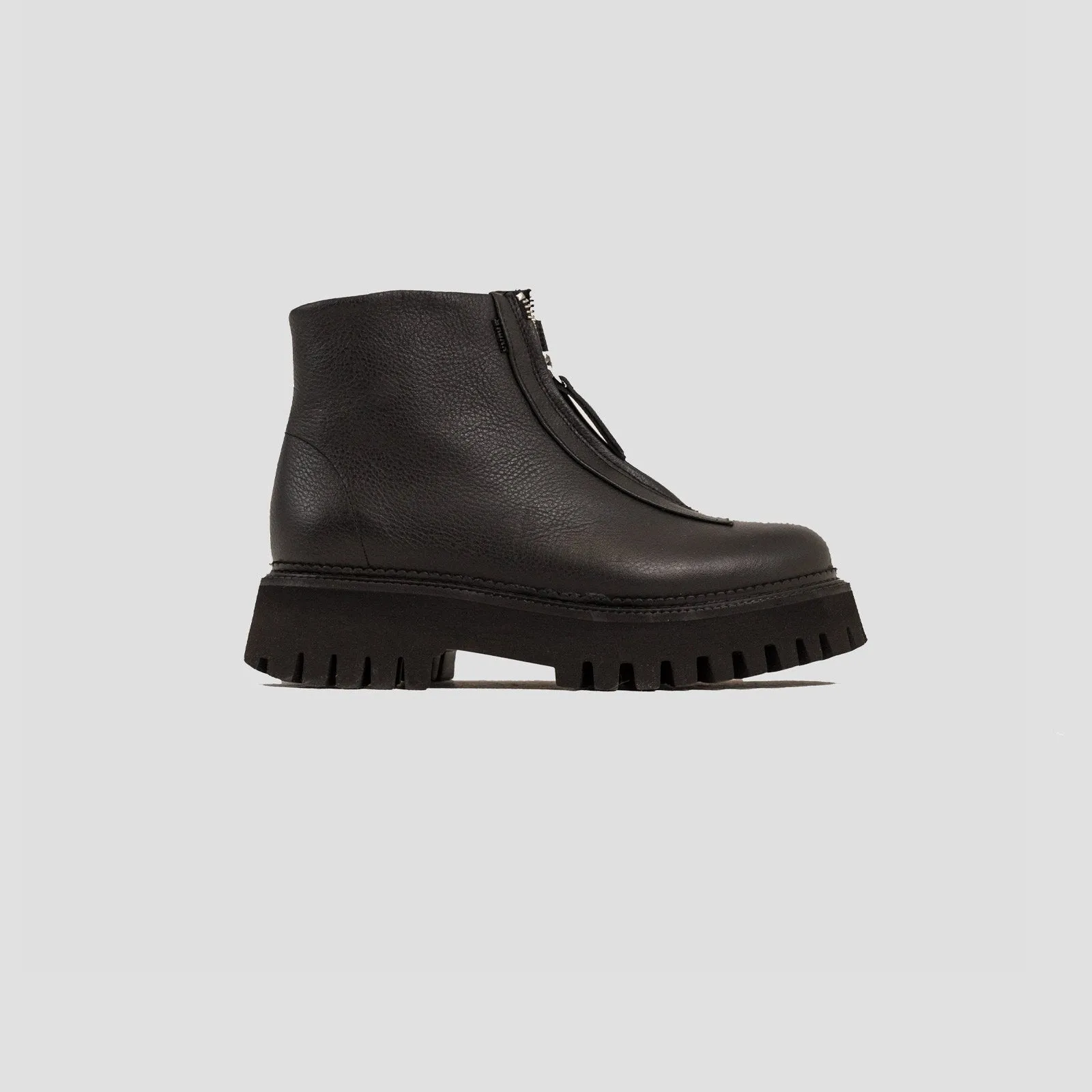 Groovy Front Zip Black Boots