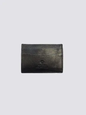 Koki Leather Card Holder Wallet - Black