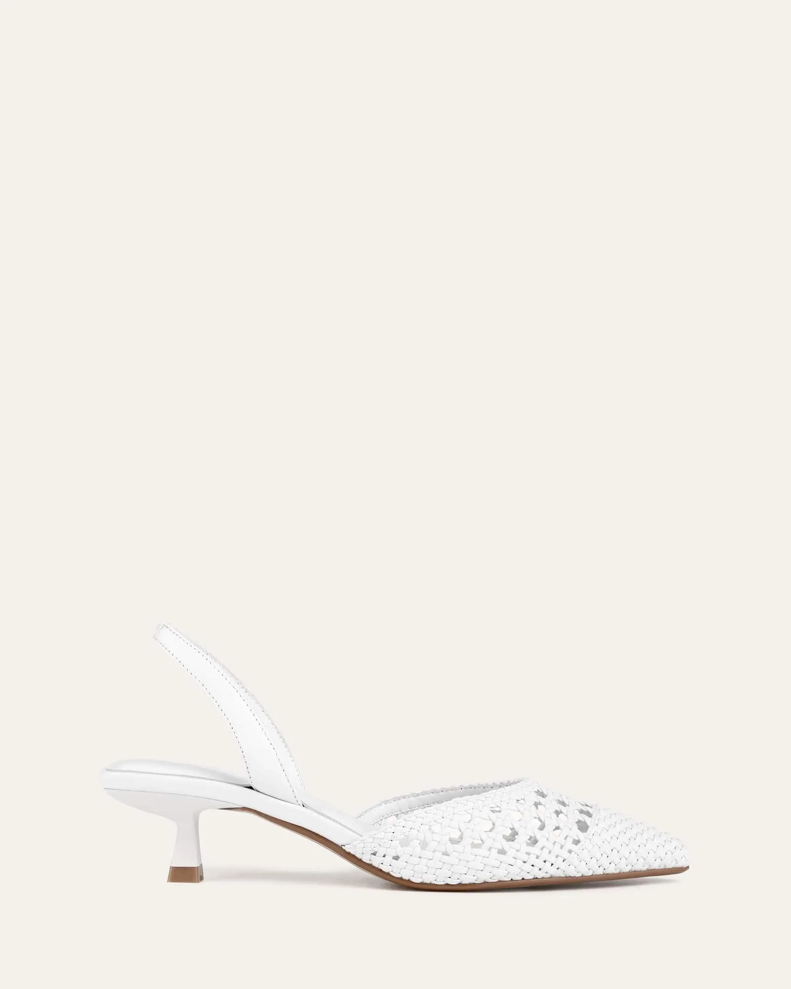 MARTINA LOW HEELS WHITE