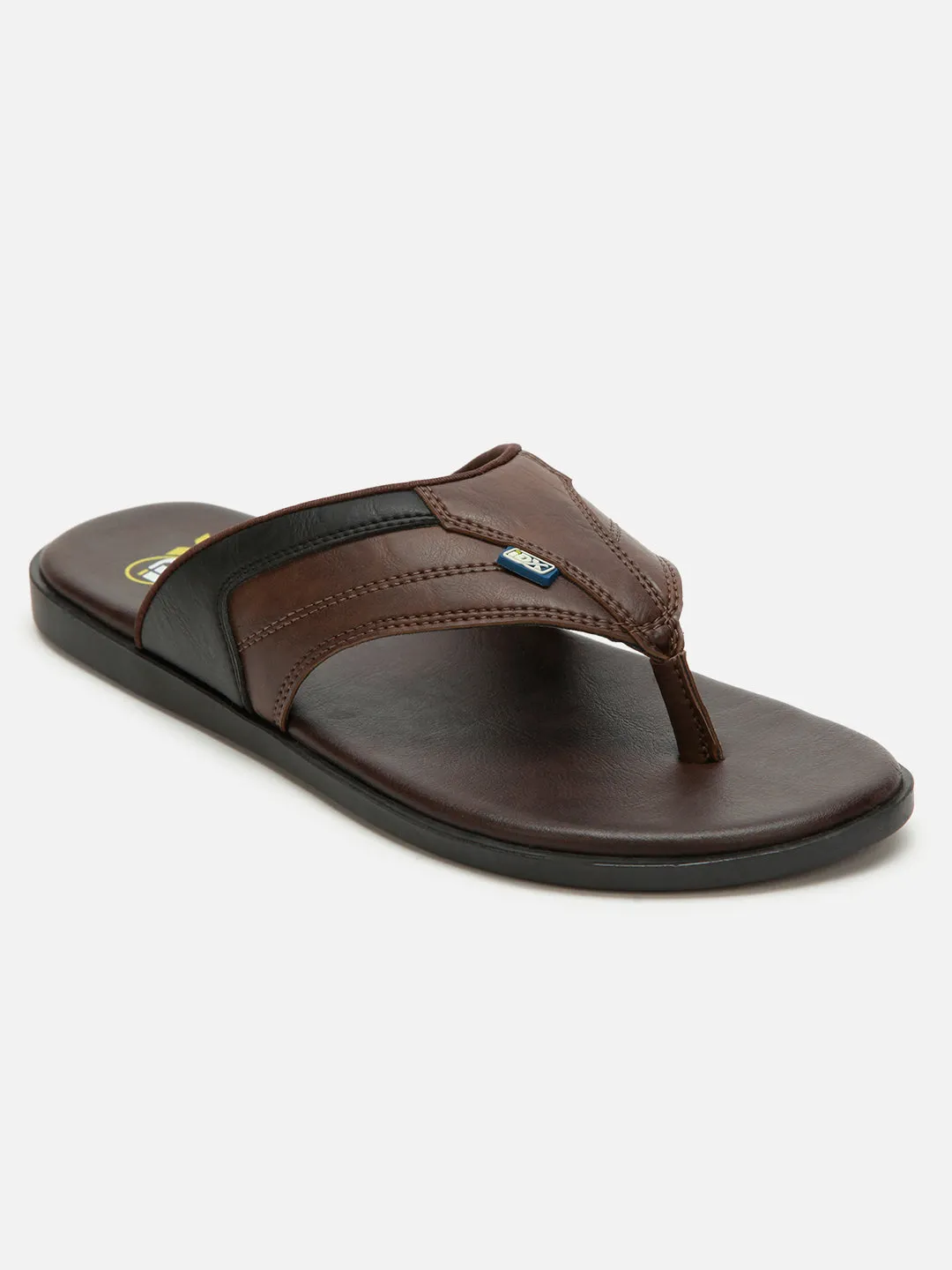 Men's Brown Navy Thong Style Sandal (IX5001)