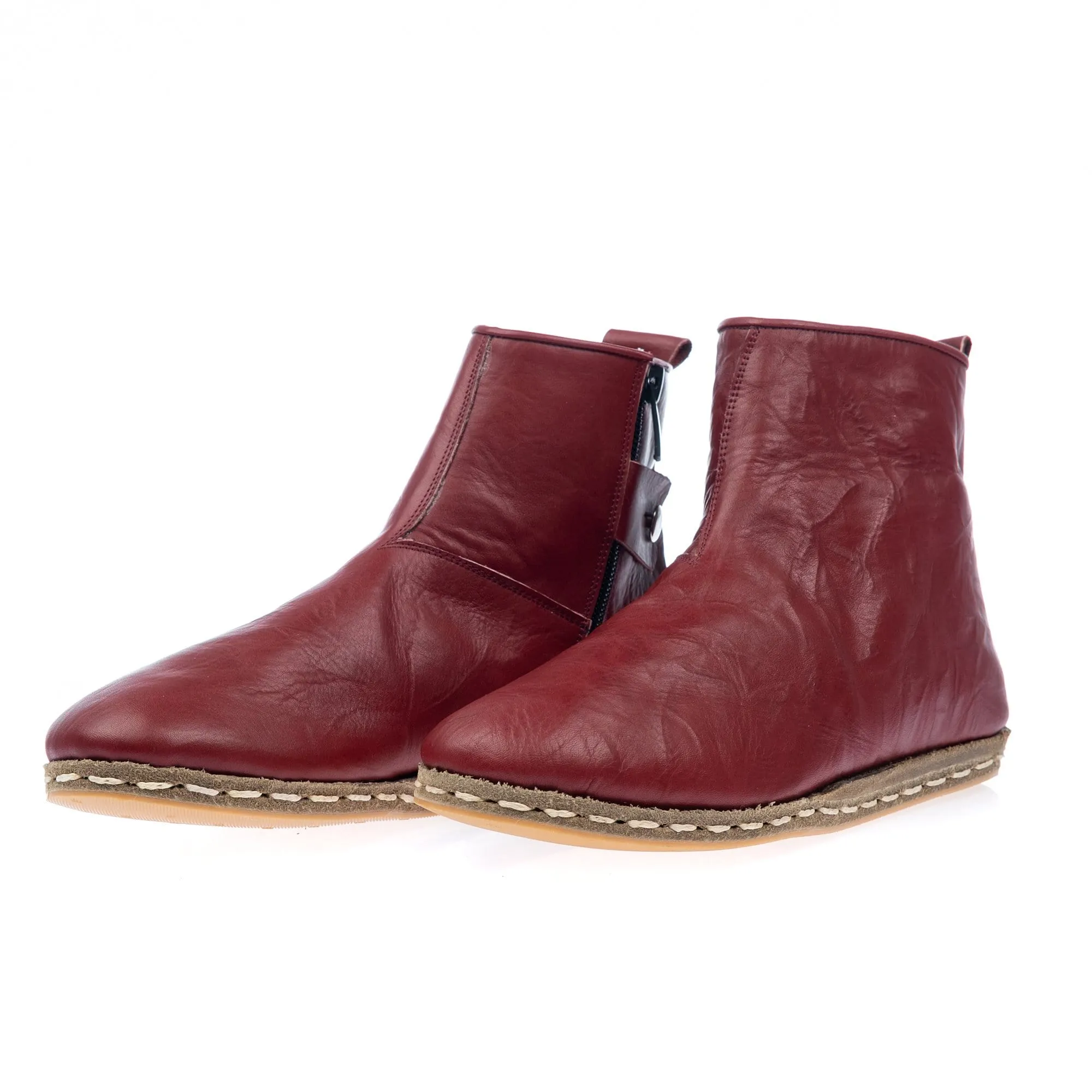 Men's Burgundy Boots