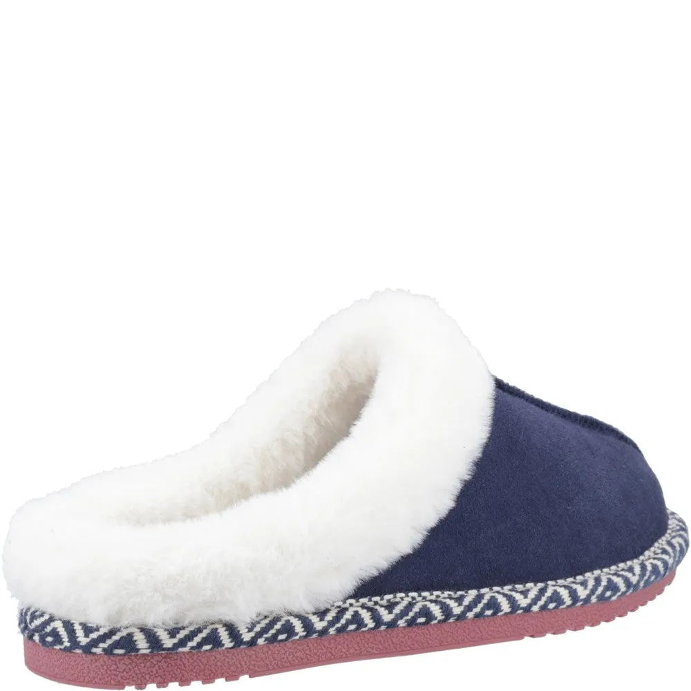 Navy Amara Slippers