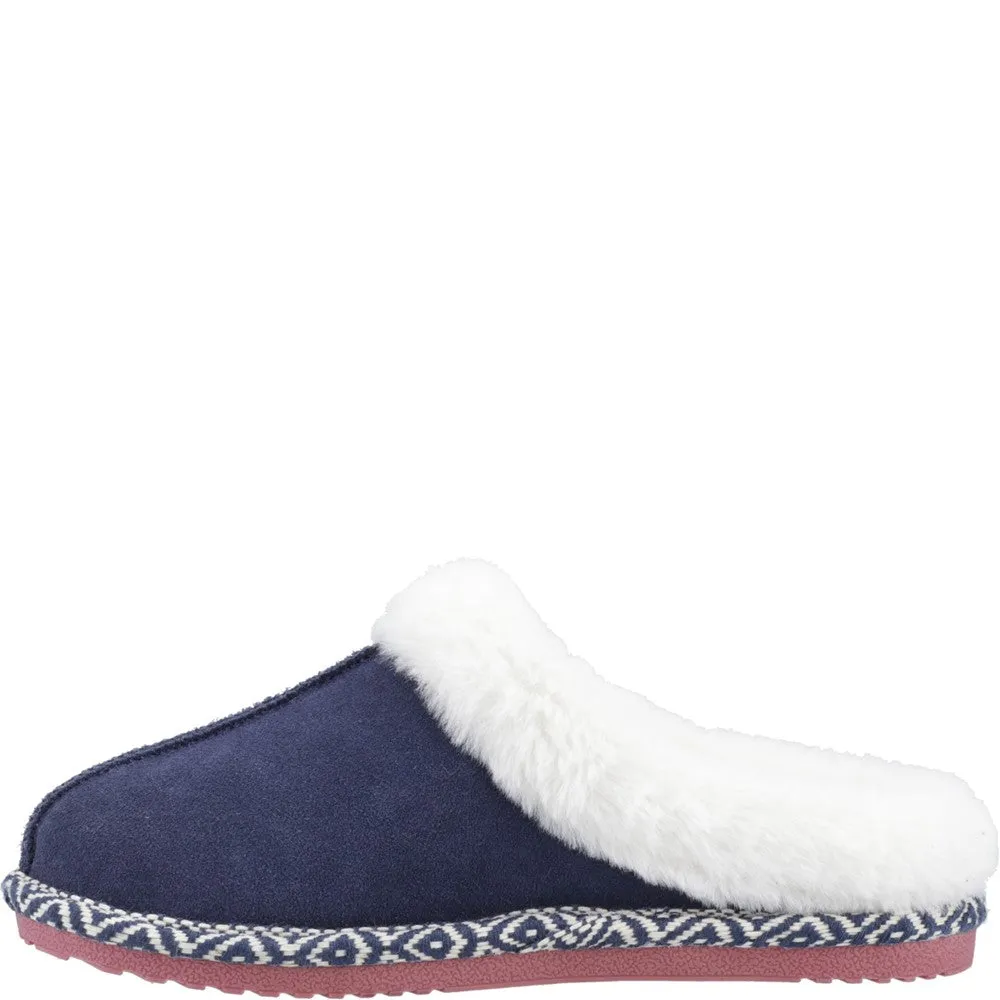 Navy Amara Slippers