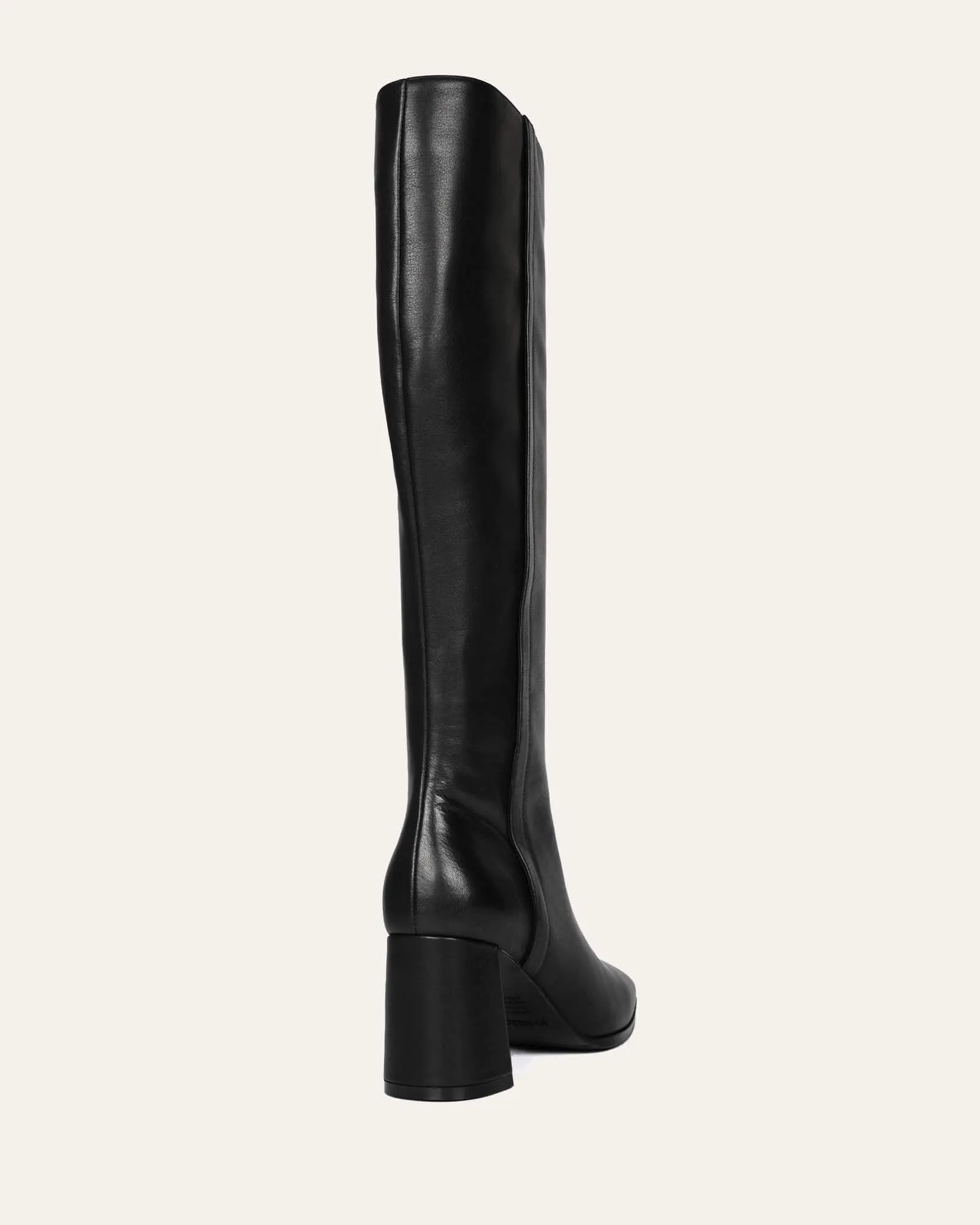 NELLIE KNEE BOOTS BLACK LEATHER