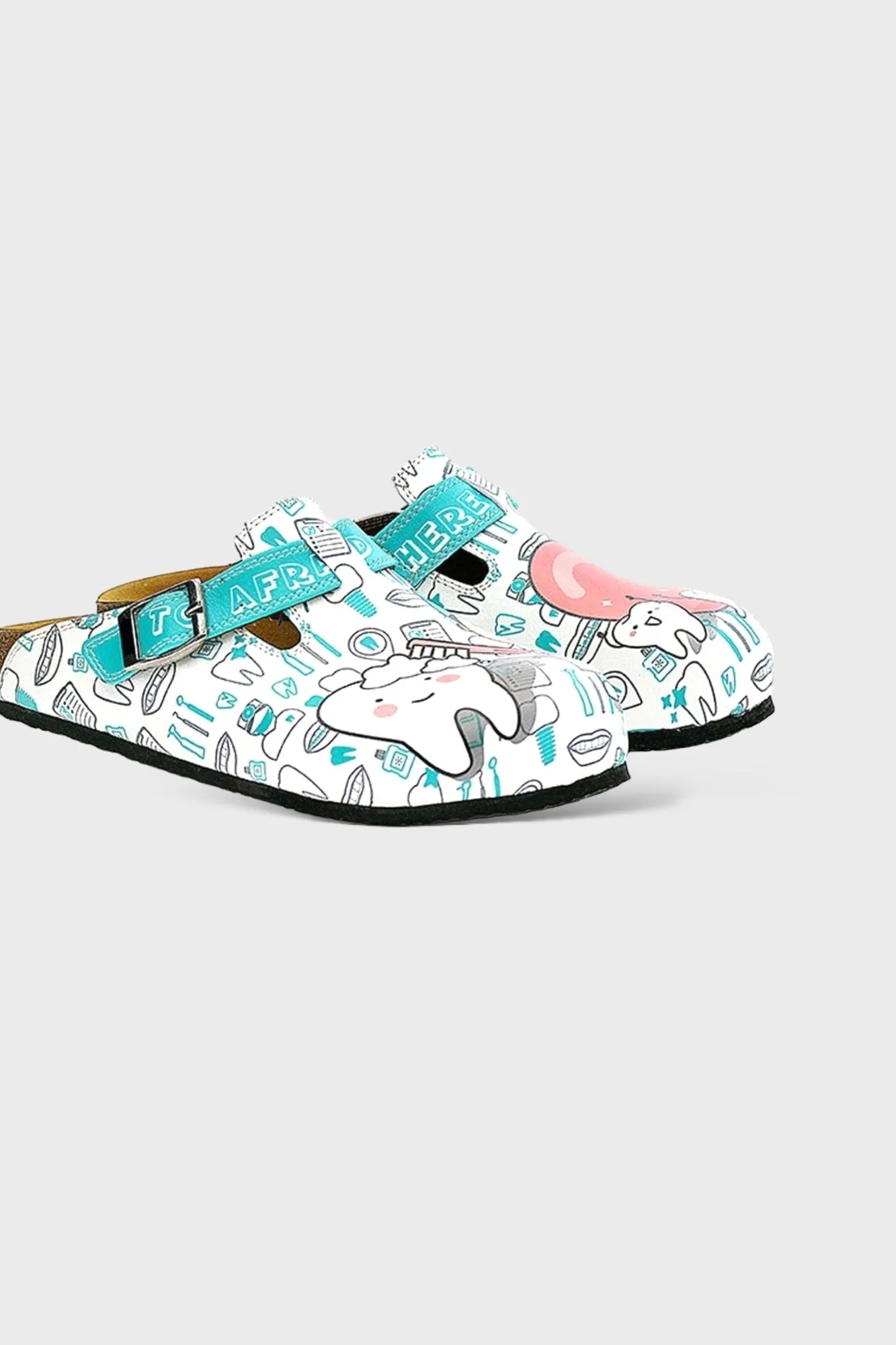 Nothing to be Afraid of - Dentist Patterned Clogs