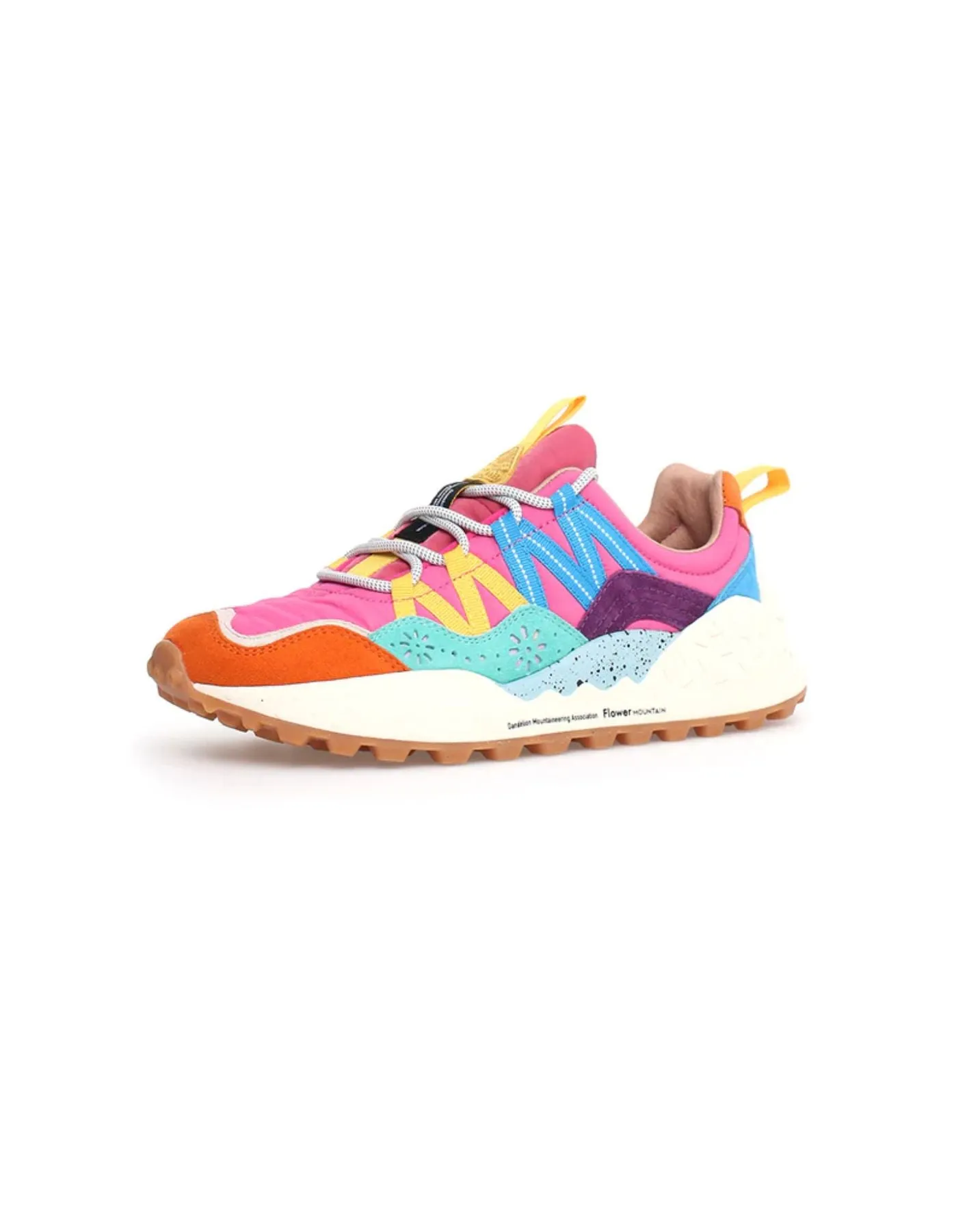 Shoes for woman WASHI ORANGE GREEN PINK Flower Mountain