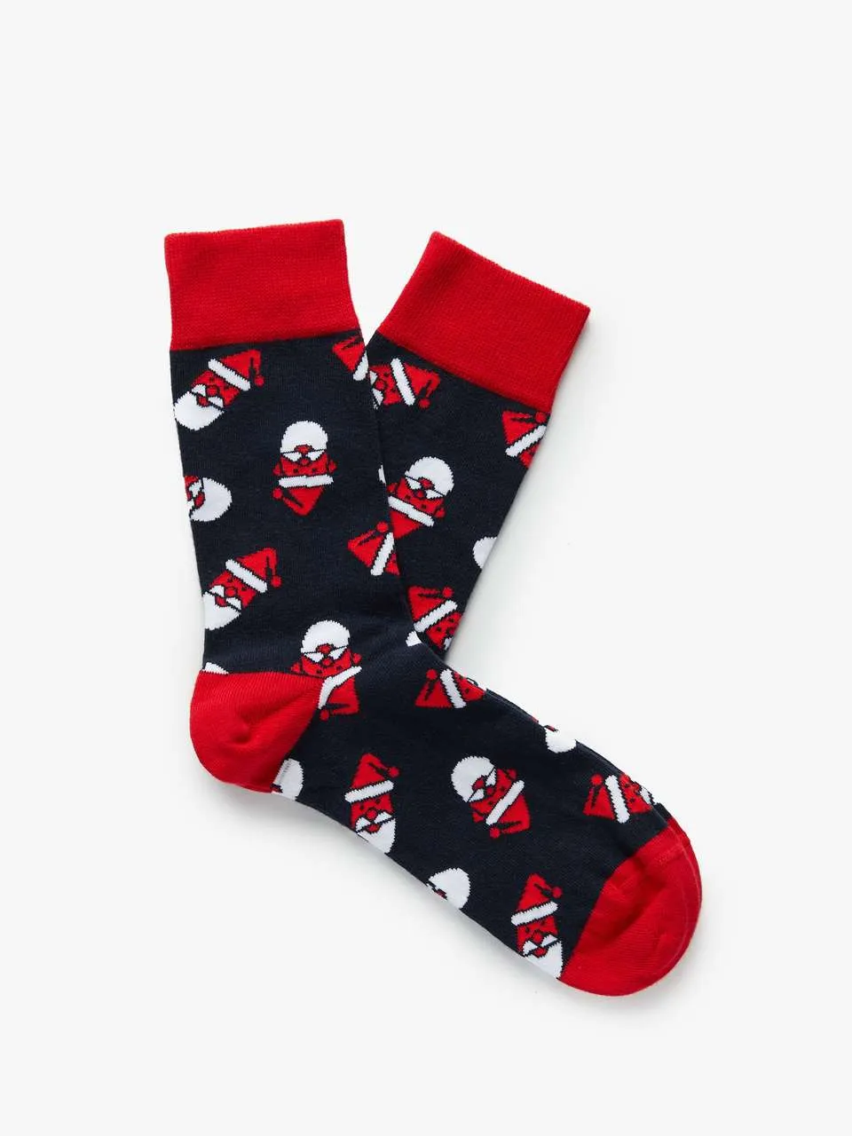 Socks | Christmas Red & Blue | Santa | Cotton