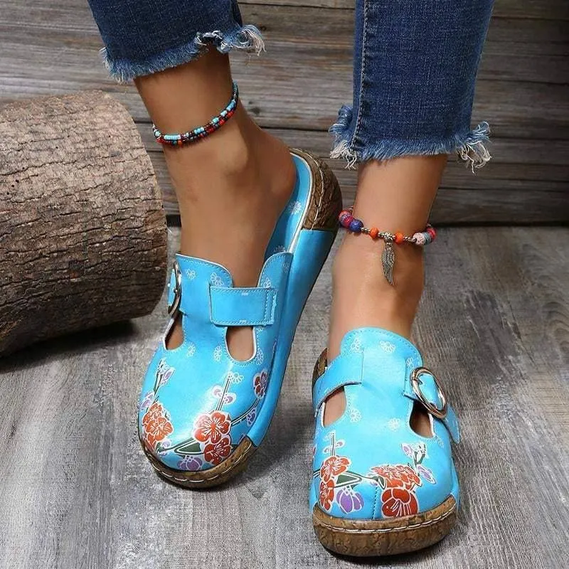 Soft Daily Print Platform Sandals