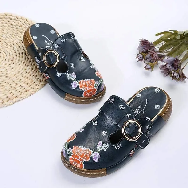 Soft Daily Print Platform Sandals