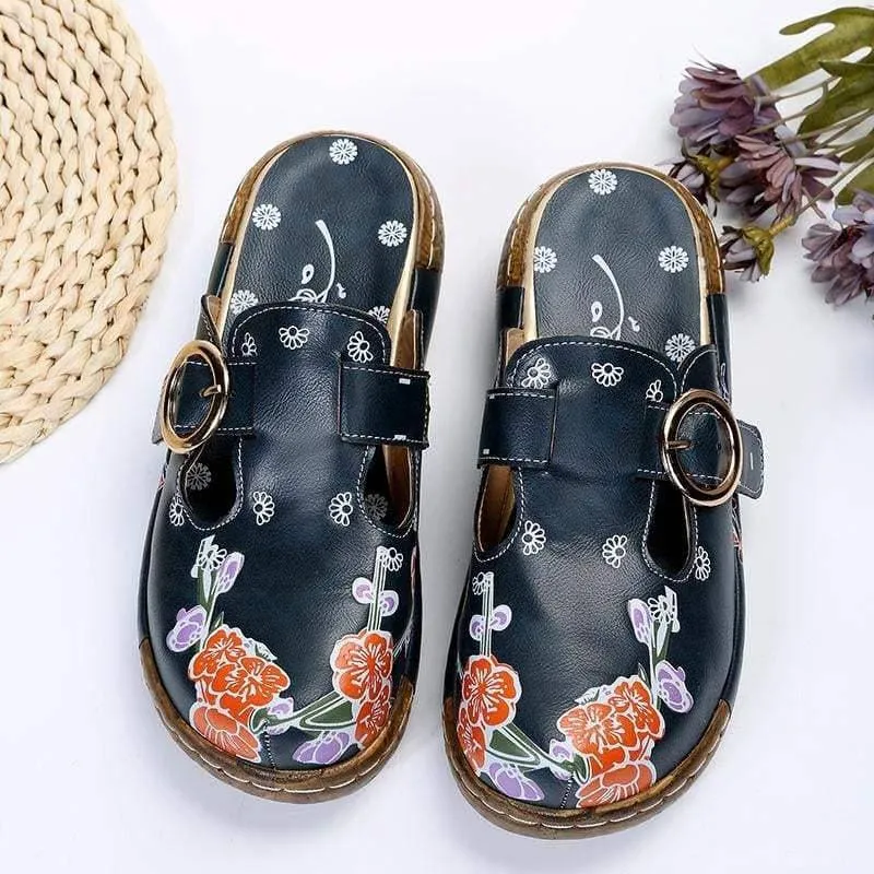 Soft Daily Print Platform Sandals