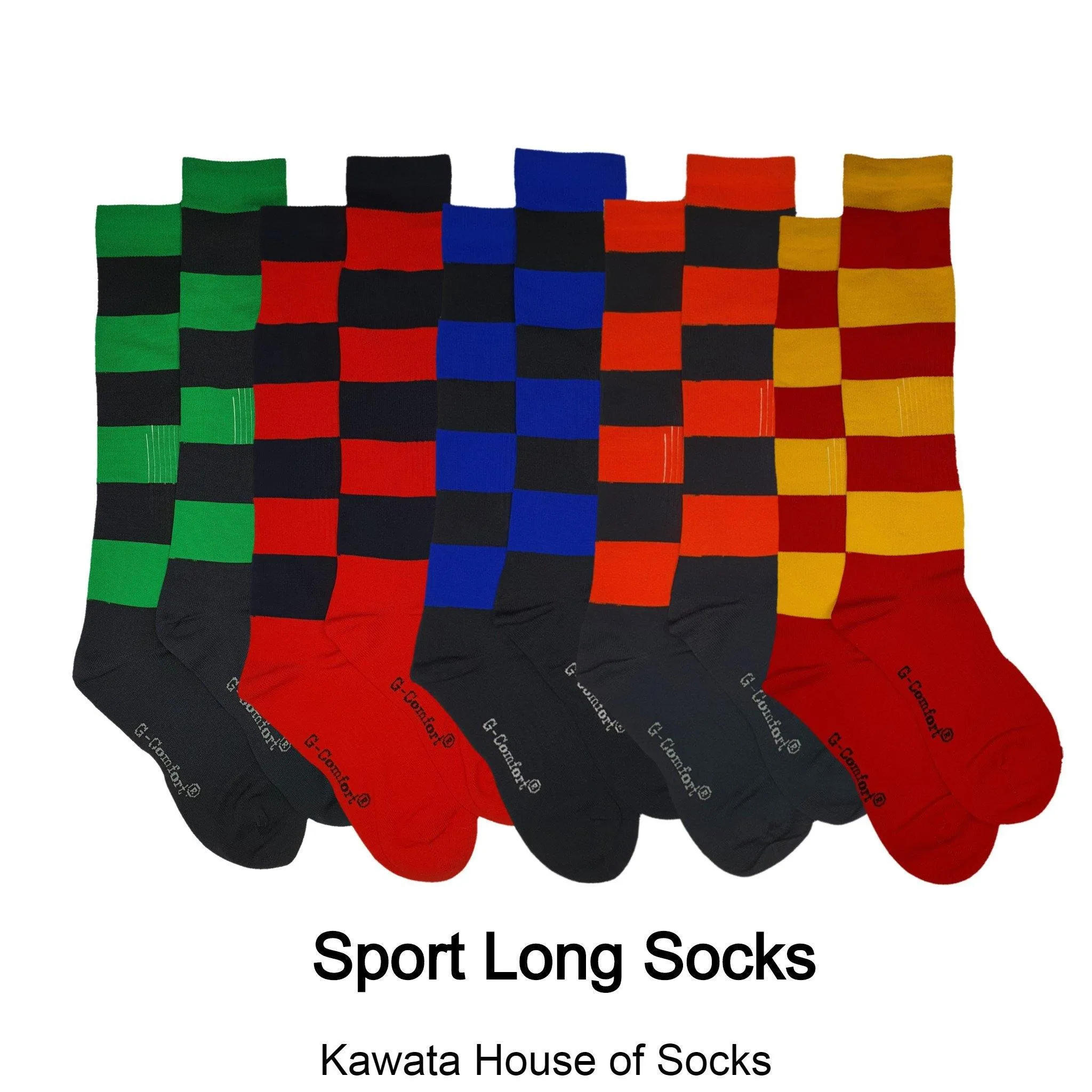 Stripe Soccer Socks/ Sport Long Socks /Ruby Socks / Softball Socks / Sport Socks