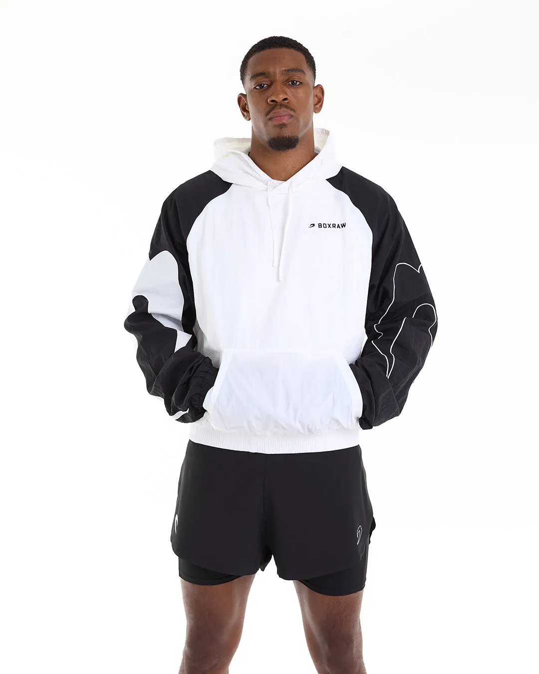 Tunero Track Hoodie - White/Black