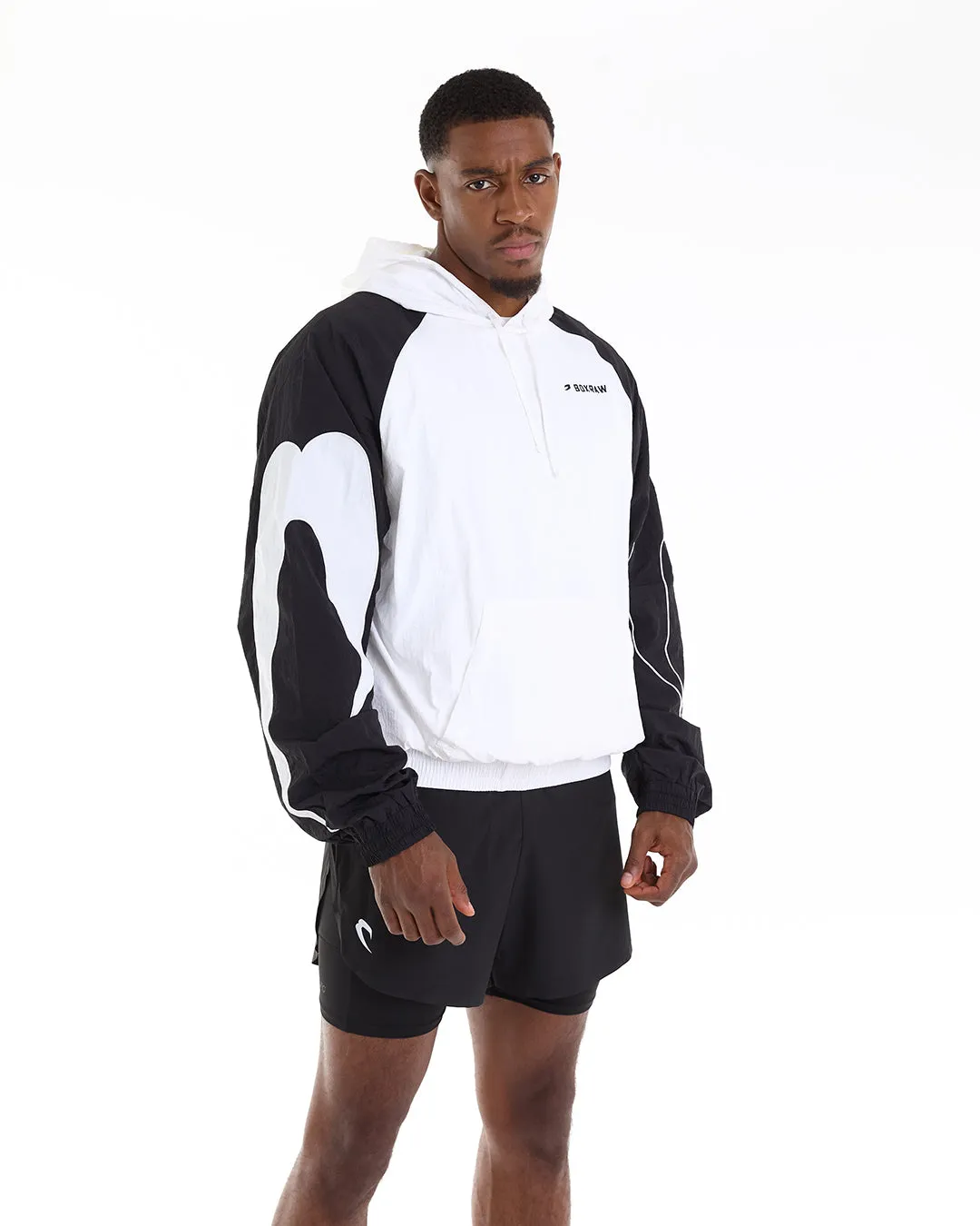 Tunero Track Hoodie - White/Black