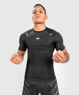 Venum Biomecha Rashguard Short Sleeves - Black/Grey