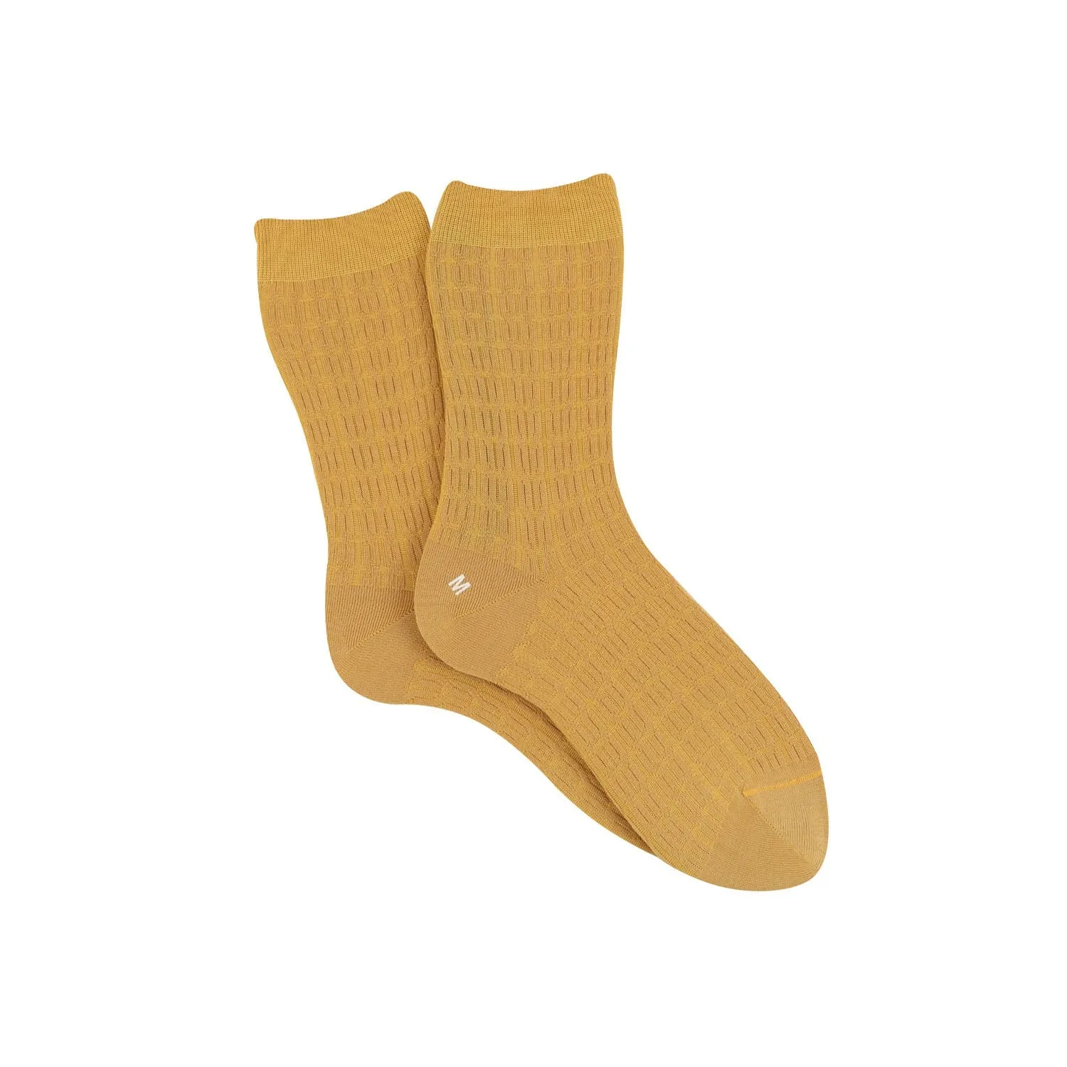 Women's Cabled Mercerised Cotton Socks